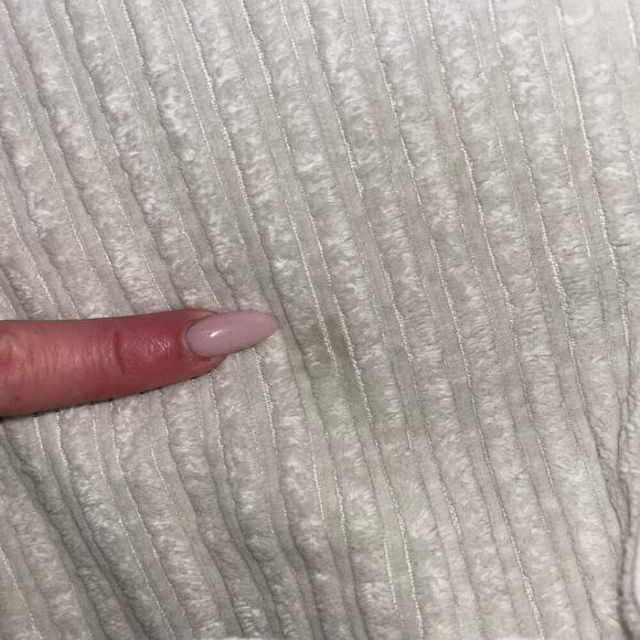 NO FEAR Y2K shirt button up/down ribbed textured men's white SZ LG 90's top - Picture 5 of 7